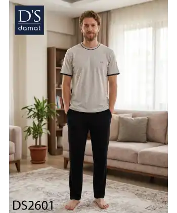Ds Damat 2601 Erkek Spring Kısa Kol Pijama Takımı