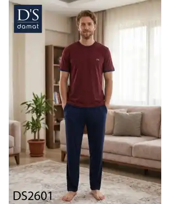 Ds Damat 2601 Erkek Spring Kısa Kol Pijama Takımı