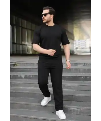 Erkek Alt Üst Krep İkili Takım