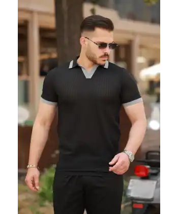 Erkek Hemşire Yaka Kısa Kollu Tişört