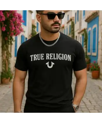 Erkek True Religion Baskılı Süprem T-shirt