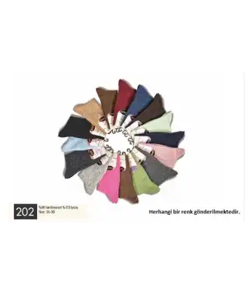 Gama Kadın Düz Model Yün Soket Çorap