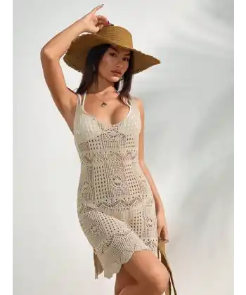 Kadın Mini Triko Pareo