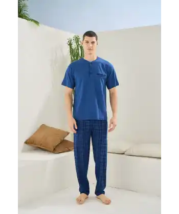 Kocabey 2118 Midi Yaka Pijama Takım