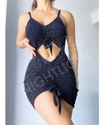 Nightlight 1041 Parıltılı Kumaşlı Fantazi Çekici Gecelik