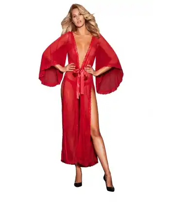 Nightlight 3206 Fiyonk Detaylı Uzun Fanfazi Gecelik