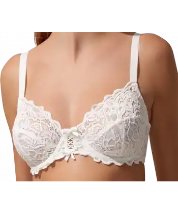 Nurteks 1050 Kadın Balenli Dantelli Toparlayıcı Sütyen