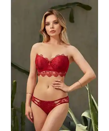 Nurteks Kadın Destekli Straplez Sütyen Takım