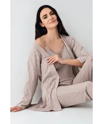 Pierre Cardin 9099-S 3lü Pijama Takımı