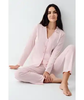 Pierre Cardin 9115-S Kadın Uzun Kol Pijama Takımı