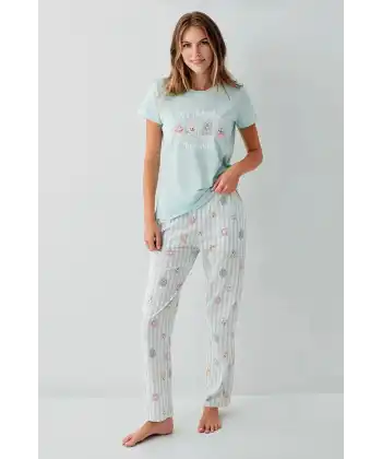 RolyPoly RP3810-S Kadın Kısa Kol Pijama Takımı