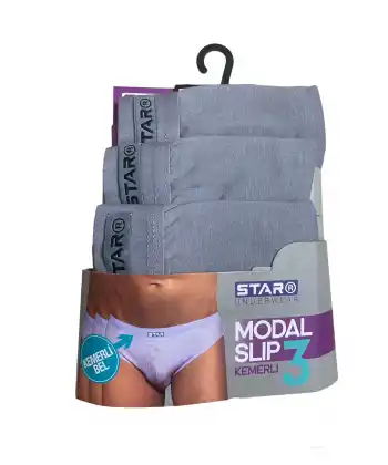 Star 109 Erkek 3lü Modal Slip
