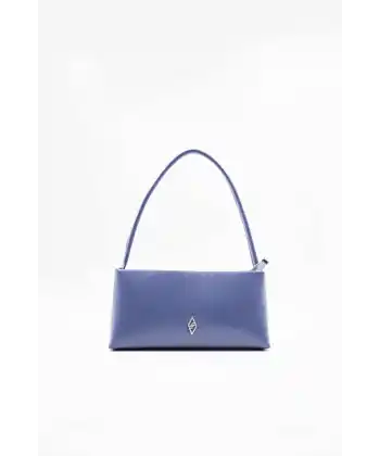 Wilma Mavi Kırışık Rugan Kadın Omuz Çantası