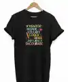 24 Kasım Öğretmenler Günü Hediye Temalı Oversize Bisiklet Yaka T-shirt - Siyah