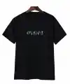 Anneler Günü Mom Çiçek Temalı Baskılı Oversize Bisiklet Yaka T-shirt - Siyah