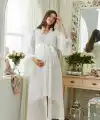 Aqua 26355 Otrişli Şifon Pullu Brodeli Sabahlık