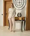 Aqua 26672 Kadın Önü Düğmeli Kısa Kol Pijama Takım