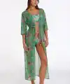 Argento 2106-3014 Kadın Önü Açık Uzun Kaftan