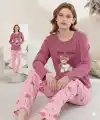Boyraz 0354 Kadın Penye Uzun Kol Pijama Takımı