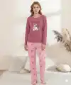 Boyraz 0354 Kadın Penye Uzun Kol Pijama Takımı