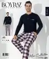 Boyraz 0401 Erkek Uzun Kol Pijama Takımı