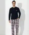 Boyraz 0401 Erkek Uzun Kol Pijama Takımı