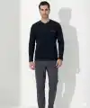 Boyraz 0404 Erkek Uzun Kol Pijama Takımı