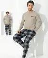 Boyraz 0697 Erkek Uzun Kol Penye Pijama Takımı