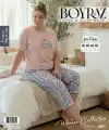Boyraz BPS-01808  Kadın Battal Kısa Kol Kapri Takım