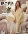 Boyraz ML-01519 Kadın Uzun Kol Boydan Düğmeli Pijama Takımı