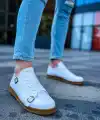 CH191 CKT Side Buckle Erkek Ayakkabı BEYAZ