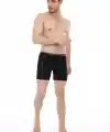 Çift Kaplan Elastanlı Erkek Boxer