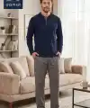 Ds Damat 2605 Erkek Royal Uzun Kol Pijama Takımı