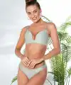 DEKOLTE SÜTYEN VE STRİNG TAKIM MİNT YEŞİLİ (MGP31772)