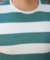 Erkek çift Renk Pamuklu örme Kumaş Kısa Kollu T-shirt