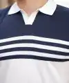 Erkek çizgi Desenli Yakalı Kısa Kollu T-shirt
