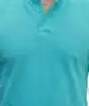 Erkek Hakim Yaka Dokuma Pamuklu Kumaş Kısa Kollu Tişört