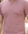 Erkek Hakim Yaka Dokuma Pamuklu Kumaş Kısa Kollu Tişört