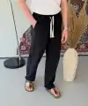 Erkek İthal Yıkamalı Keten Pantolon