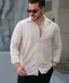 Erkek Kadife Dokulu Uzun Kollu Gömlek