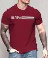 Erkek Kısa Kollu Nasa Baskı Basic Erkek T-shirt