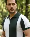 Erkek Kısa Kollu Polo Yakalı Blok Desenli Triko Bluz