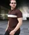 Erkek Örgü Desenli Renkli Kısa Kollu Triko Tişört