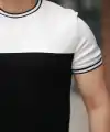 Erkek Parçalı Renk Kısa Kollu Tişört