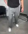 Erkek Pileli Kumaş Baggy Pantolon