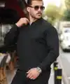 Erkek Selanik örme Yakalı Uzun Kollu Triko