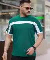 Erkek şerit Detaylı Kısa Kollu T-shirt