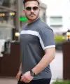 Erkek şerit Detaylı Kısa Kollu T-shirt