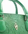 Favor Rugan Baskılı Yeşili Kadın El Çantası