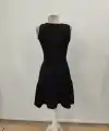 Kadın Askılı Kruvaze Yakalı Fırfırlı Janjan Krep Elbise